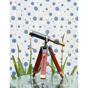 Старинный штативный латунный телескоп с регулируемой подставкой для штатива - настольный латунный телескоп с антикварной отделкой, подарок для папы, подарок на День святого Валентина