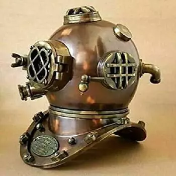 Старинный водолазный шлем ВМС США Mark V Deep Sea Divers