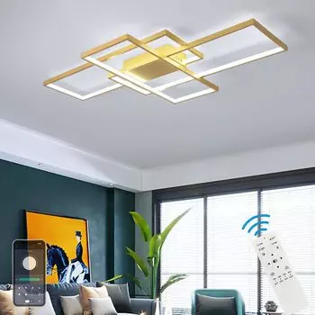 STARIY Ceiling Scandinavian Stepless APP Remote Night Light Timing Energy Saving LED Ceiling Потолочное освещение Indirect Подходит для японского японского золотой