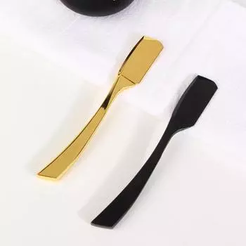 Старомодная ручная бритва для парикмахерской, держатель из цинкового сплава для стрижки бровей, нож для смены лезвий для лица box-packed чёрный