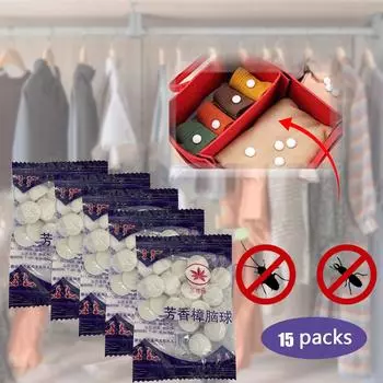 Старомодный шарик от моли, шарик от насекомых, дезодорирующий туалетный шкаф, 300 шт., бытовые шарики белый