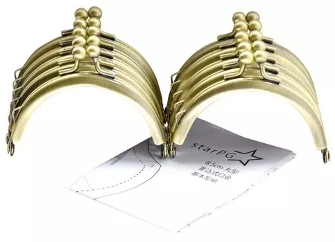 starPG круглая застежка-шпилька вставного типа с узором детали ручной работы античное золото набор из 10 штук 8,5 см