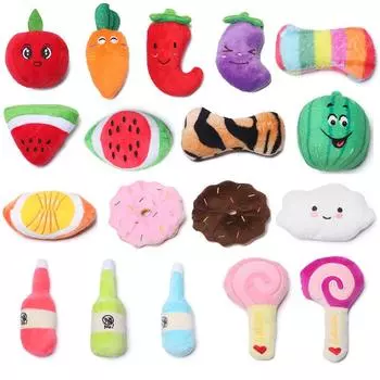 StarSheep мягкая звуковая пищалка для собак, жевательные игрушки, устойчивая к укусам, плюшевая игрушка с молярным звучанием для кошек и собак