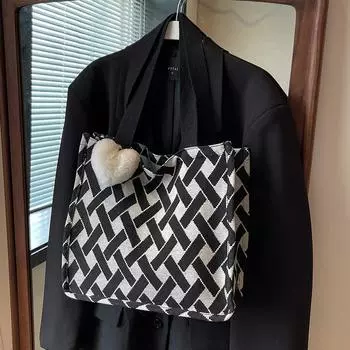 Старшеклассники берут уроки холщовая сумка женская 2024 новая сумка для поездок на работу маленькая сумка женская сумка