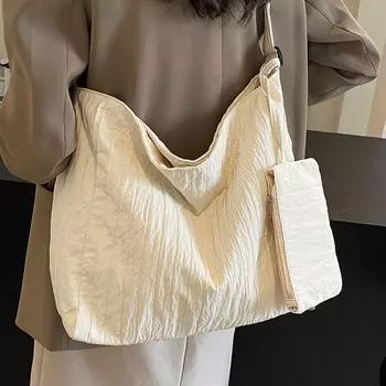 Старшеклассники берут уроки холщовая сумка женская 2024 новая сумка для поездок на работу женская иностранная универсальная сумка через плечо женская