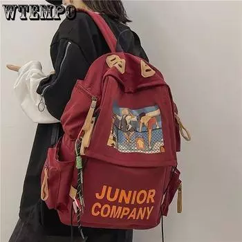 Старшеклассники Мальчики и девочки Старшеклассники Ученики младших классов Модные рюкзаки большой вместимости Плечи one size чёрный