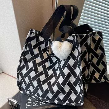 Старшеклассники посещают занятия Холщовая сумка женская сумка для поездок на работу маленькая сумка женская