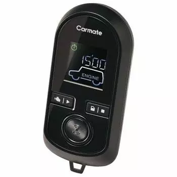 Стартер двигателя CARMATE для транспортных средств с функцией запуска двигателя нажатием кнопки, оснащенный функцией автоответа, ЖК-экраном, встроенной антенной, дистанционным управлением, тонкой антенной, совместимым