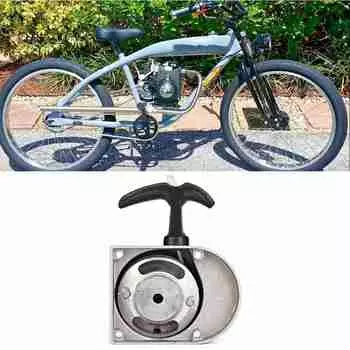 Стартер с ручным стартером из сплава, стартовый комплект с ручным стартером из сплава, подходит для 49cc, 50cc, 60cc, 66cc, 70cc, 80cc, 2-тактный, моторизованный