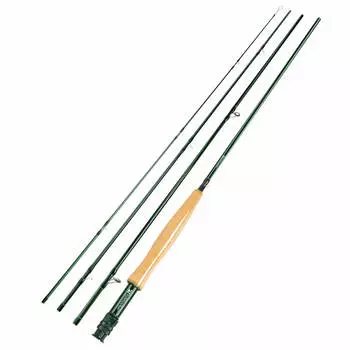 Стартовая удочка Kylebooker нахлыстом 3/4/5/6/7/8 с чехлом для удочки 3wt 7 6 4pc Rod зелёный