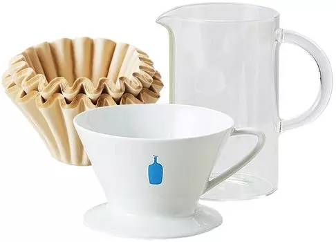 Стартовый набор Blue Bottle Coffee [Капельница] [Графин] [Фильтр] белый