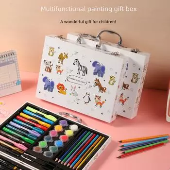 Стартовый набор для детского творчества: Маркеры на водной основе, акварельные ручки, масляная пастель Colorful