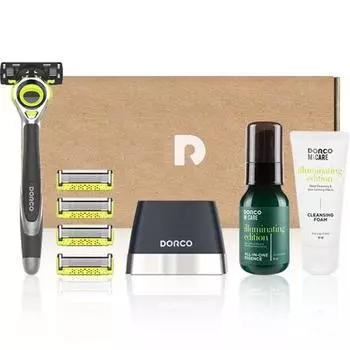 Стартовый набор Dorco Face 3D Motion V2, бритва + лезвие бритвы..., 1 набор, корейское лезвие бритвы