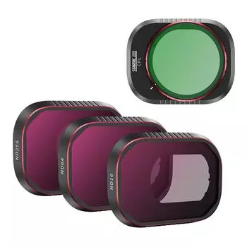 STARTRC Набор из 4 фильтров Комплект фильтров для линз Фильтр CPL + фильтры ND16/ND64/256 Алюминиевая рамка AGC чёрный