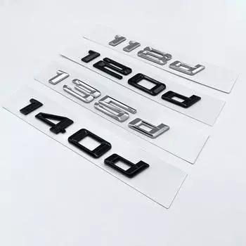 Старые цифры, буквы 116d, 118d, 120d, 125d, 128d, 130d, 135d, 140d, M, верхняя эмблема ABS для BMW 1 серии, табличка на багажник автомобиля, наклейка с логотипом 116i серебряный