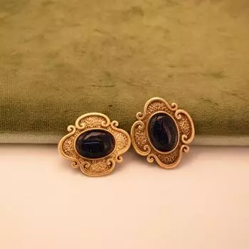 Старые кружевные серьги Mihmily, модные и элитные. чёрный