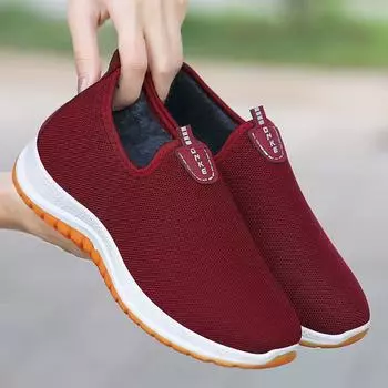 Старые Пекинские осенние матерчатые туфли: Удобная обувь для ходьбы для женщин среднего возраста. Толстая подошва, легкая сетка, повседневный стиль. 39