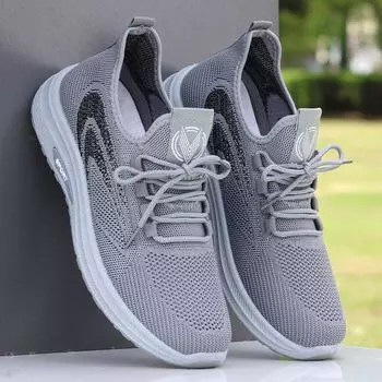 Старые пекинские тканевые туфли мужские летние одинарные сетчатые дышащие мягкие подошвы нескользящие в пожилом возрасте спортивные туфли легкие повседневные туфли для пап 38