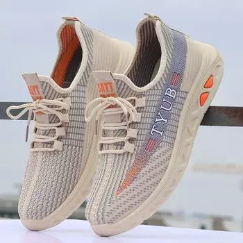 Старые пекинские тканевые туфли мужские сетчатые дышащие дезодорирующие мягкие подошвы для мужчин среднего и пожилого возраста для мужчин и женщин для отдыха, спорта, ходьбы, для пожилых людей 38 серый