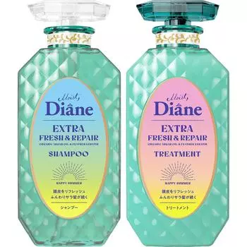 [Старый продукт] Шампунь и средство Diane [аромат грейпфрута и мяты] Perfect Beauty Extra Fresh & Repair 2023 450 мл x 2