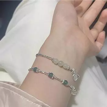 Старый стиль Hetian Yusui Серебряный брендовый браслет Nafu женский новый серебряный браслет для подруги Adjustable size