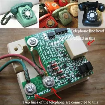 Старый телефонный преобразователь импульсного сигнала в двухтональный поддерживает европейские, американские и японские телефоны