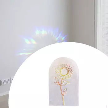 Статическая наклейка на окно Подсолнух Пленка Наклейки Витраж для вечеринки