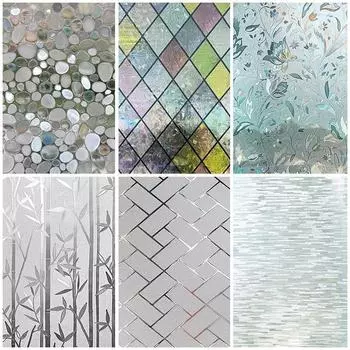 Статическая наклейка на стекло, пленка для защиты конфиденциальности, декоративная неклеящаяся пленка для окон, декоративная статическая пленка для защиты конфиденциальности