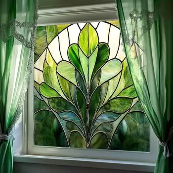 Статическая оконная пленка Yousheng Stained Glass, защита конфиденциальности, солнцезащитное стекло, водонепроницаемая пленка для покрытия окон в ванной комнате и дома из ПВХ C
