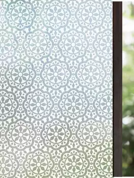 Статическая пленка для окон из ПВХ - солнцезащитная, УФ-блокирующая, матовая, затемняющая, приватная пленка для стеклянных дверей домашнего офиса 30x100 cm