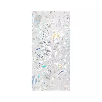 Статическая самоклеящаяся прозрачная непрозрачная пленка для конфиденциальности «Тюльпаны», стеклянная пленка One Size