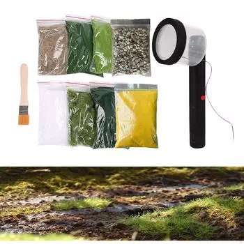 Статическая трава электростатическая флокирующая машина DIY ремесла сценическое моделирование для шкатулки для ювелирных изделий