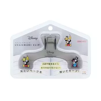 Stationery Disney Book Ukanmuri Seiji Matsumoto x Clear S3625877 Sun-Star Clip, Clip, Disney, Black,