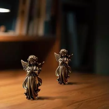 Статуэтка ангела Милое украшение ангела Ремесленное украшение One Size