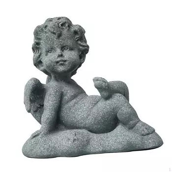 Статуэтка ангела Скульптура херувима Маленькое настольное украшение Декоративная фигурка для гостиной Стол Полка