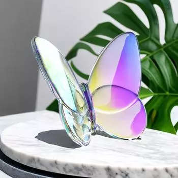 Статуэтка бабочки из искусственного хрусталя Yousheng, мини-статуэтка летающей бабочки, стеклянная бабочка, животное, коллекционная вещь для дома, спальни, офиса, стола, декора
