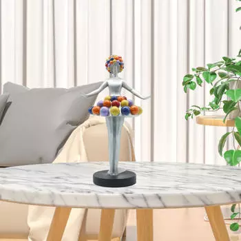 Статуэтка балерины, фигурка девушки-балерины, смола, современное украшение для рабочего стола, статуэтка для книжной полки в спальне