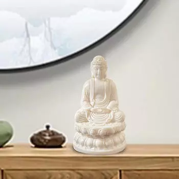 Статуэтка Бодхисаттвы Шакьямуни, настольная миниатюрная скульптура фэн-шуй, украшение Шакьямуни для