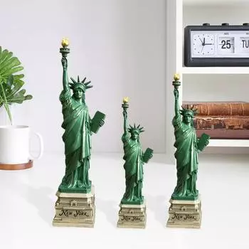 Статуэтка богини Юшэн, настольная статуя Свободы, украшение из смолы, мини-стоячая статуя богини Свободы для столовой, гостиной S