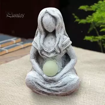 Статуэтка богини Луны, скульптура богини Луны из смолы, мини-статуэтка богини на стол для домашнего офиса, декор, подарок на День матери Female