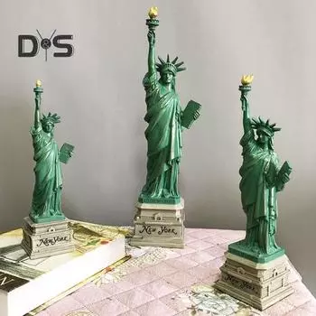 Статуэтка богини, настольная статуя Свободы, украшение из смолы, мини-стоячая статуя богини Свободы для столовой, гостиной S