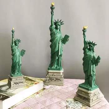Статуэтка богини, настольная статуя Свободы, украшение из смолы, мини-стоячая статуя богини Свободы для столовой, гостиной S