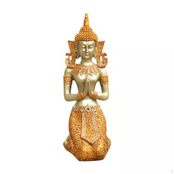 Статуэтка Будды для декора серебряный