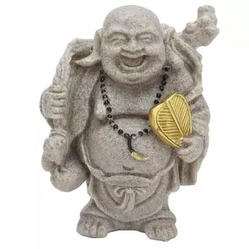 Статуэтка Будды из смолы Мини 8 см Майтрейя Смеющийся Будда Статуэтка для украшения дома и офиса Подарок