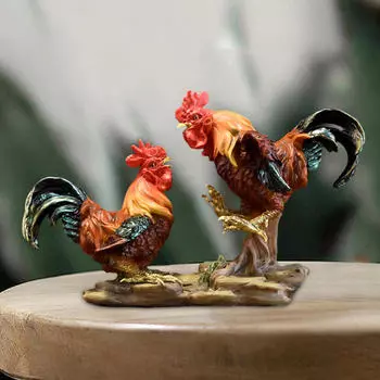 Статуэтка цыпленка, скульптура из смолы, животное для отеля, офиса, вечеринки, домашнего декора, стола Style C