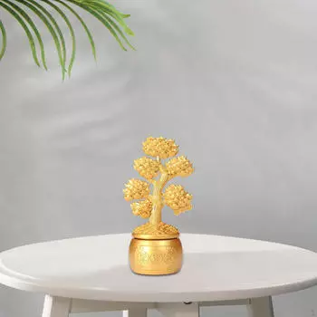 Статуэтка Денежного дерева, украшение для стола, центральная часть, скульптура, приносящая удачу и богатство, для кафе-бара