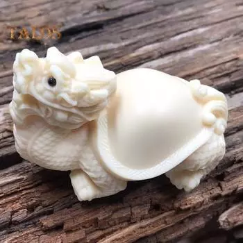 Статуэтка для чайной церемонии в виде черепахи-дракона, сделанная вручную, для украшения рабочего стола в офисе и гостиной A