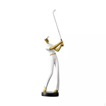 Статуэтка для гольфа, украшение для стола, скульптура из смолы для офиса, гостиной, подарок
