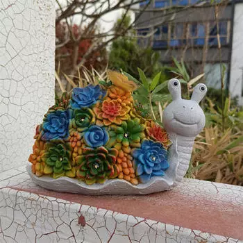 Статуэтка для патио с солнечной батареей, скульптура из смолы, милое атмосферостойкое украшение для лестниц