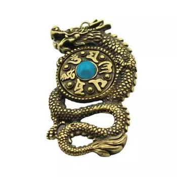 Статуэтка дракона ручной работы в стиле летающего благоприятного дизайна, латунная статуя дракона в стиле ретро для дома